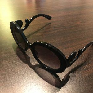 Prada Baroque Swirl-Arm Sunglasses